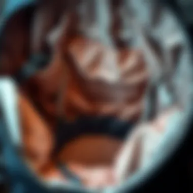 An interior view showcasing the compartment layout of a Nike backpack