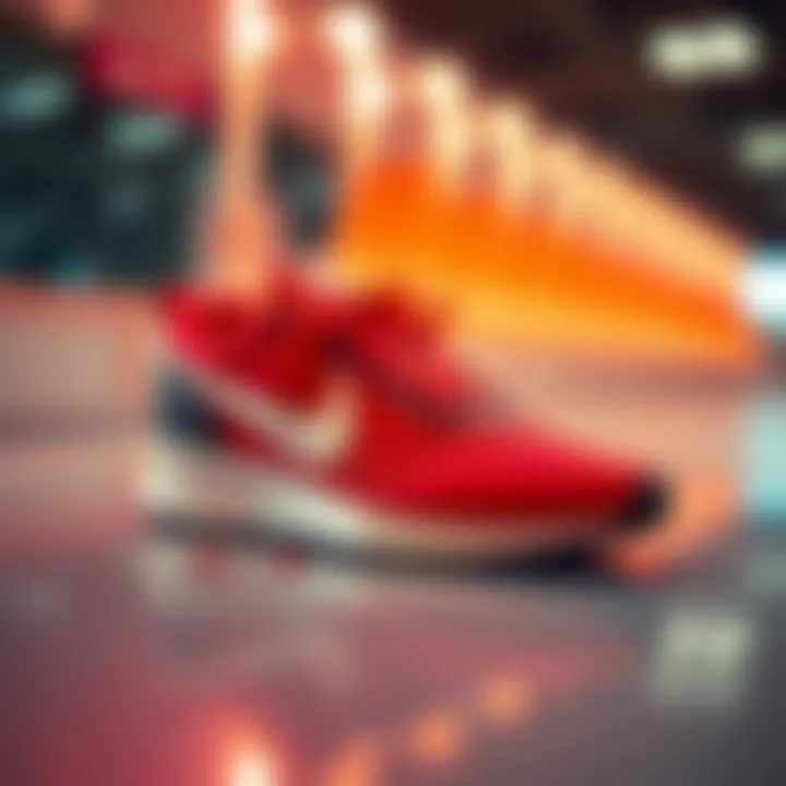 Stylish Nike Pegasus sports footwear on a sleek surface