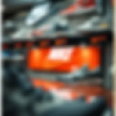 Nike store showcasing a variety of athletic shoes