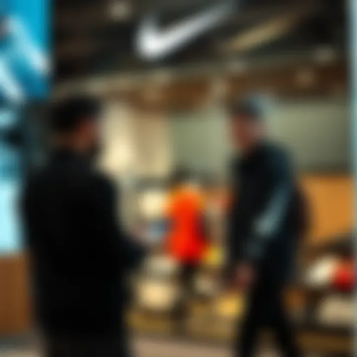 Customer experiencing Nike store online inquiry process