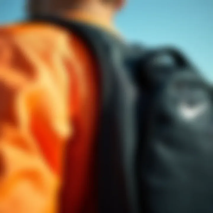 Durable Materials Close-Up Close-up of the durable materials used in the Nike Utility Elite Training backpack