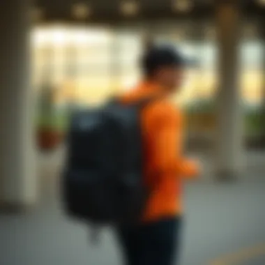 Style Meets Functionality Nike Utility Elite Training backpack styled with sportswear for an active lifestyle