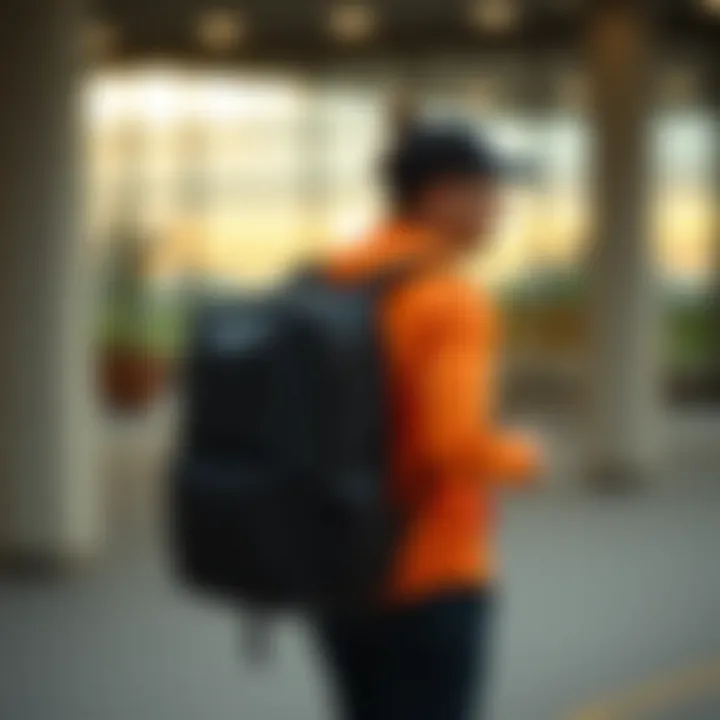 Style Meets Functionality Nike Utility Elite Training backpack styled with sportswear for an active lifestyle