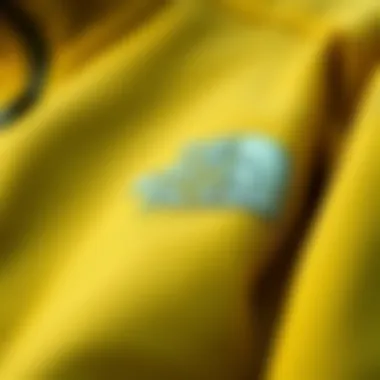 Close-up of high-quality fabric used in North Face apparel