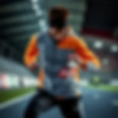 Athlete in Puma Gear A dynamic athlete wearing Puma gear in action