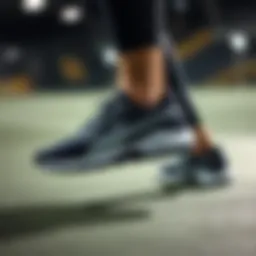 Showcasing Puma footwear in action during a high-intensity workout