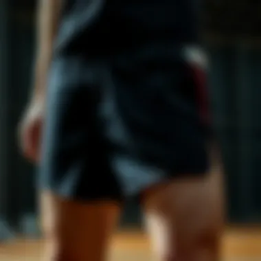 Stylish shorts with emphasis on front rise for comfort and aesthetics