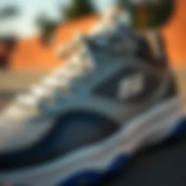 Innovative Design Elements of Skechers Close-up of the unique design features of Skechers shoes