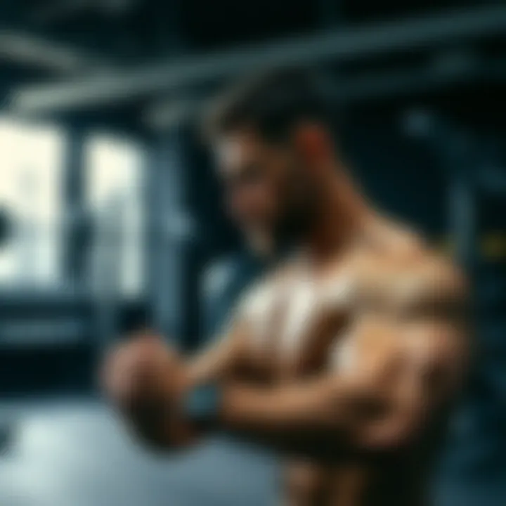 Athlete performing a soleus muscle workout