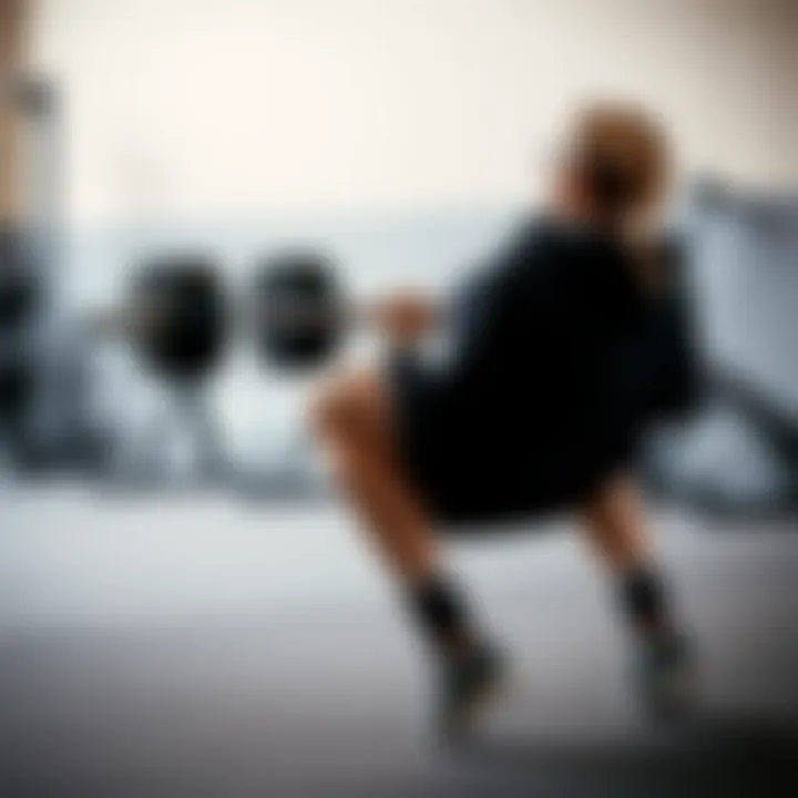 A person performing squats to enhance glute muscles