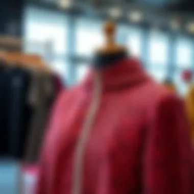 Comfortable and stylish athletic fabrics on display.