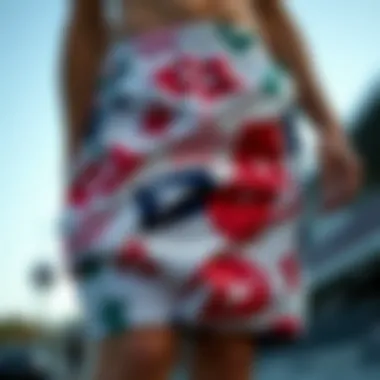 Diverse Materials in Swim Shorts Variety of materials used in swim shorts