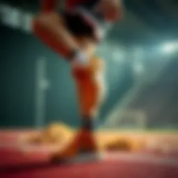 Dynamic athlete showcasing performance in Tiger shoes