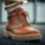 Detailed view of Timberland Euro Hkr Leather Super Ox showcasing its design elements