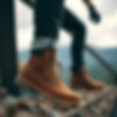 Timberland Euro Hkr Leather Super Ox in an outdoor setting emphasizing its versatility