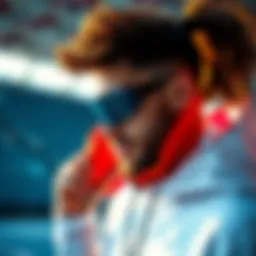 Dynamic athlete showcasing the latest in sportswear innovation.