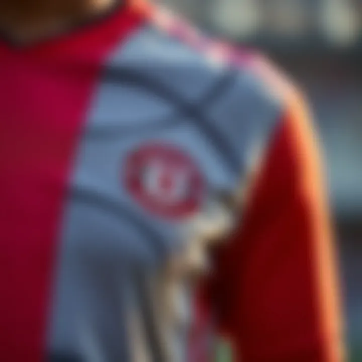 Close-up of advanced fabric technology used in united jerseys.