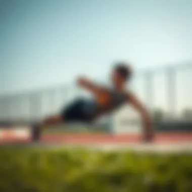 Athlete performing a side plank for enhanced stability